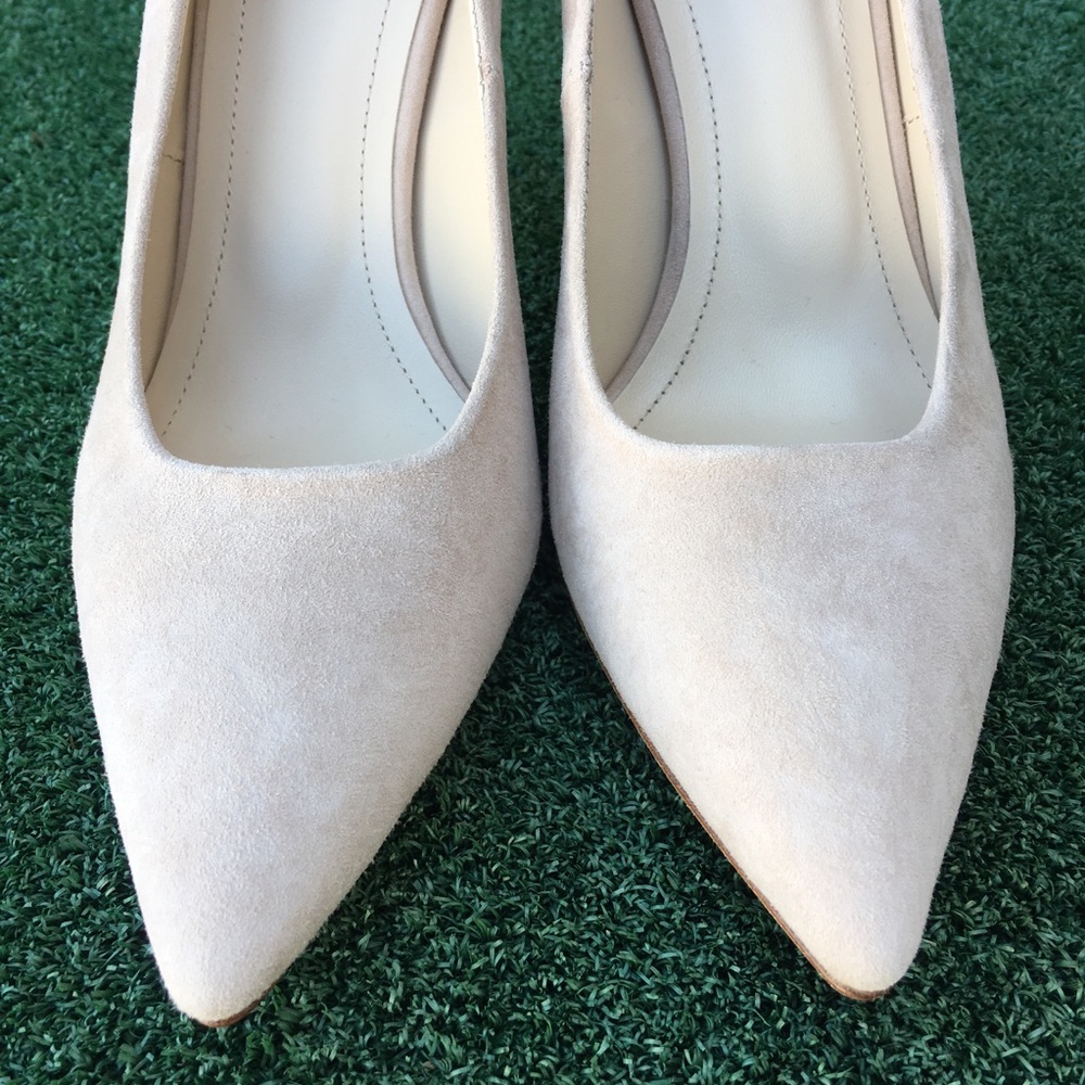 NWT Anine Bing Elly Pump Suede Nude 39 - Picture 5 of 8